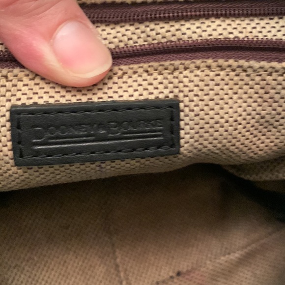 DOONEY & BOURKE Leather
Croco Embossed Satchel
Hobo Purse Shoulder Bag ,Black - Picture 6 of 7